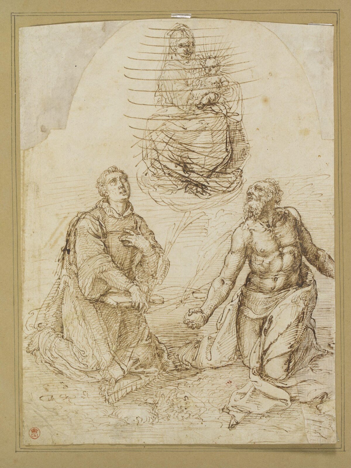 Drawing, Fabrizio Santafede, 1588