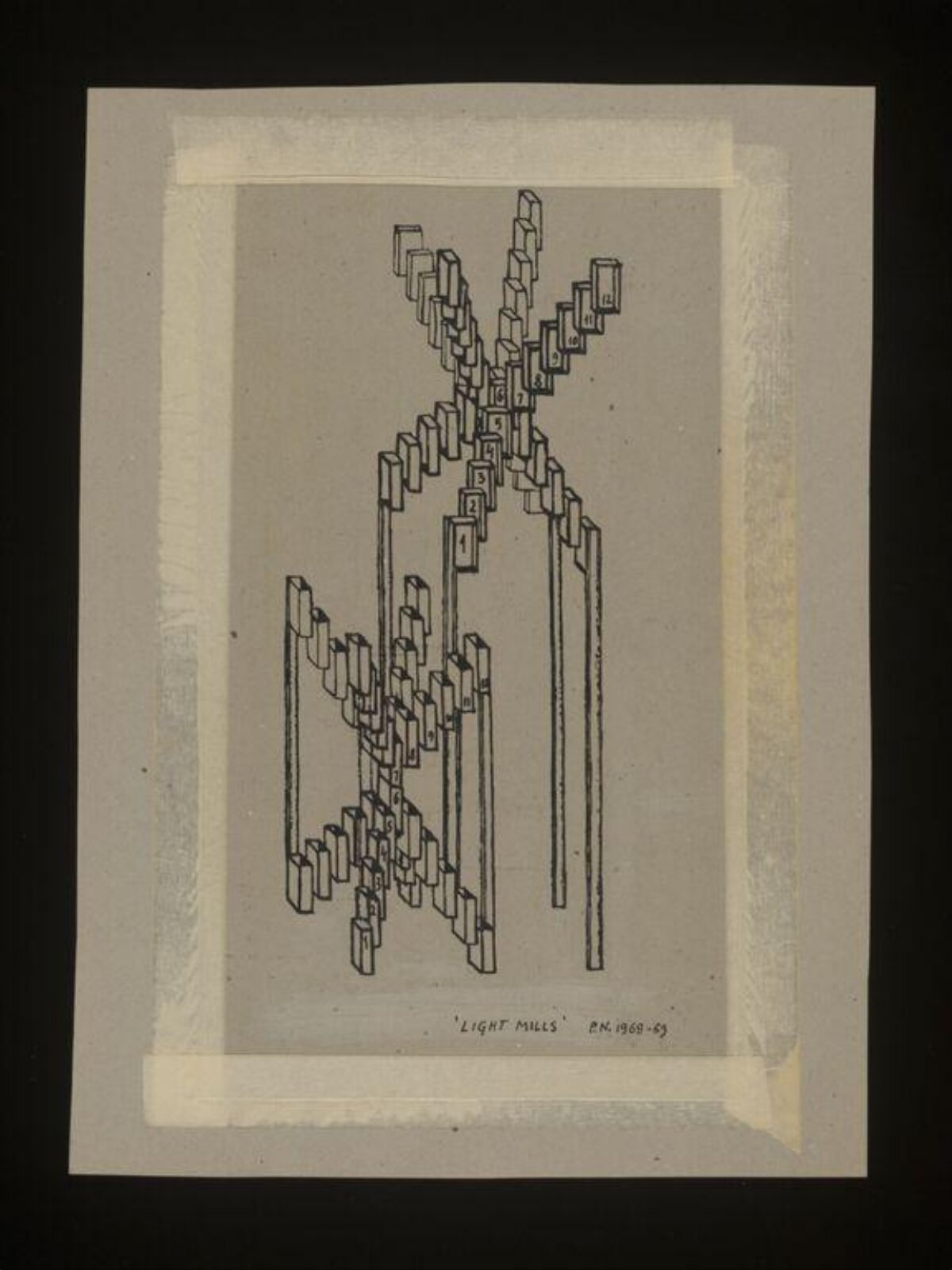 'Light Mills'., Paul Neagu, 1968-1969
