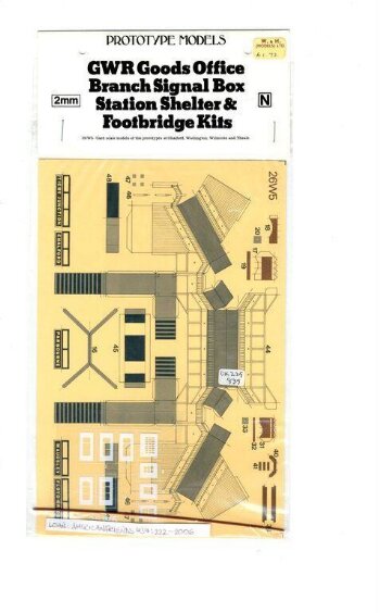 GWR Goods Office Branch Signal Box Station Shelter & Footbridge Kits