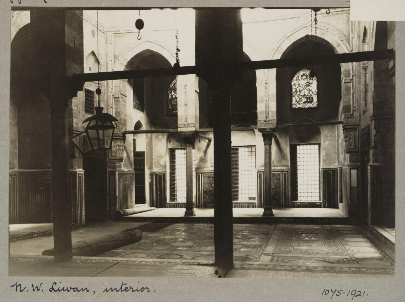 K.A.C. Creswell, North west iwan, Mosque of Mamluk Qadi Abu Bakr Ibn Muzhir, Cairo