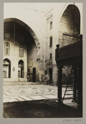 Courtyard and north west iwan of the mosque of ‘Abd al-Ghani al-Fakhri (Mosque of al-Banat), Cairo