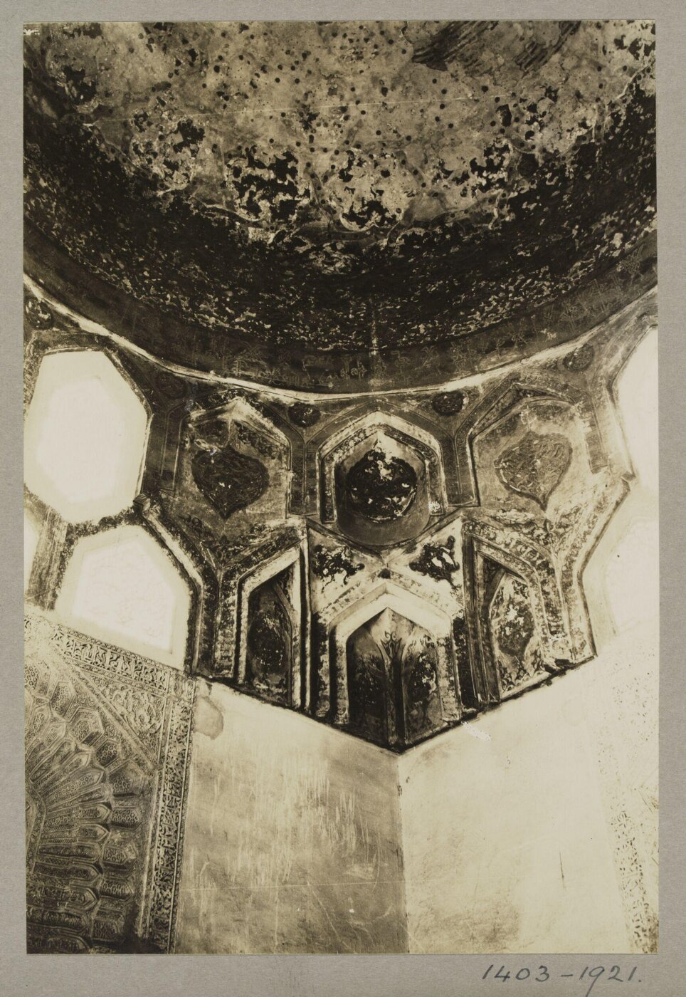 K.A.C. Creswell, Squich-pendentive of dome at the mausoleum of the Abbasids Khalifs, Cairo