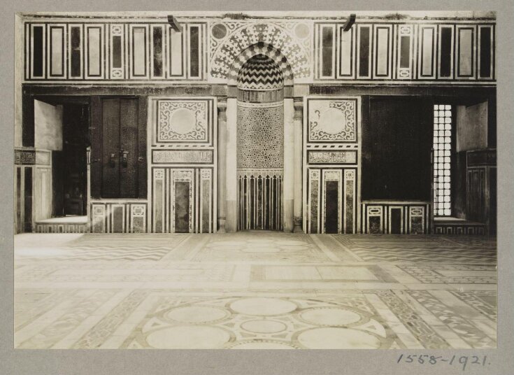 Interior façade with mihrab in the mausoleum of Mamluk Sultan Qansuh al-Ghawri, Cairo top image