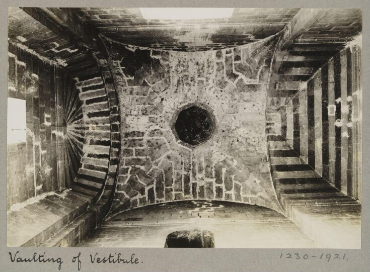 Vaulting of vestibule, Funerary khaqah of Mamluk SUltan Faraj Ibn Barquq, Cairo top image
