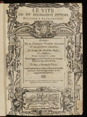 Le vite de' più eccellenti pittori, scultori et architettori