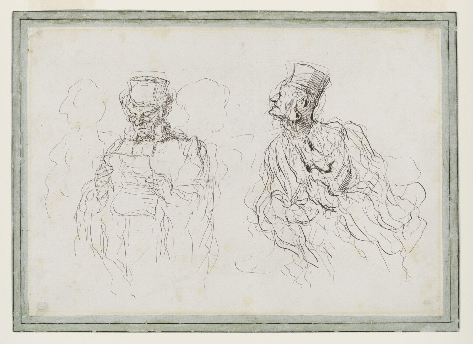 Deux Avocats, Honoré Daumier, ca. 1865