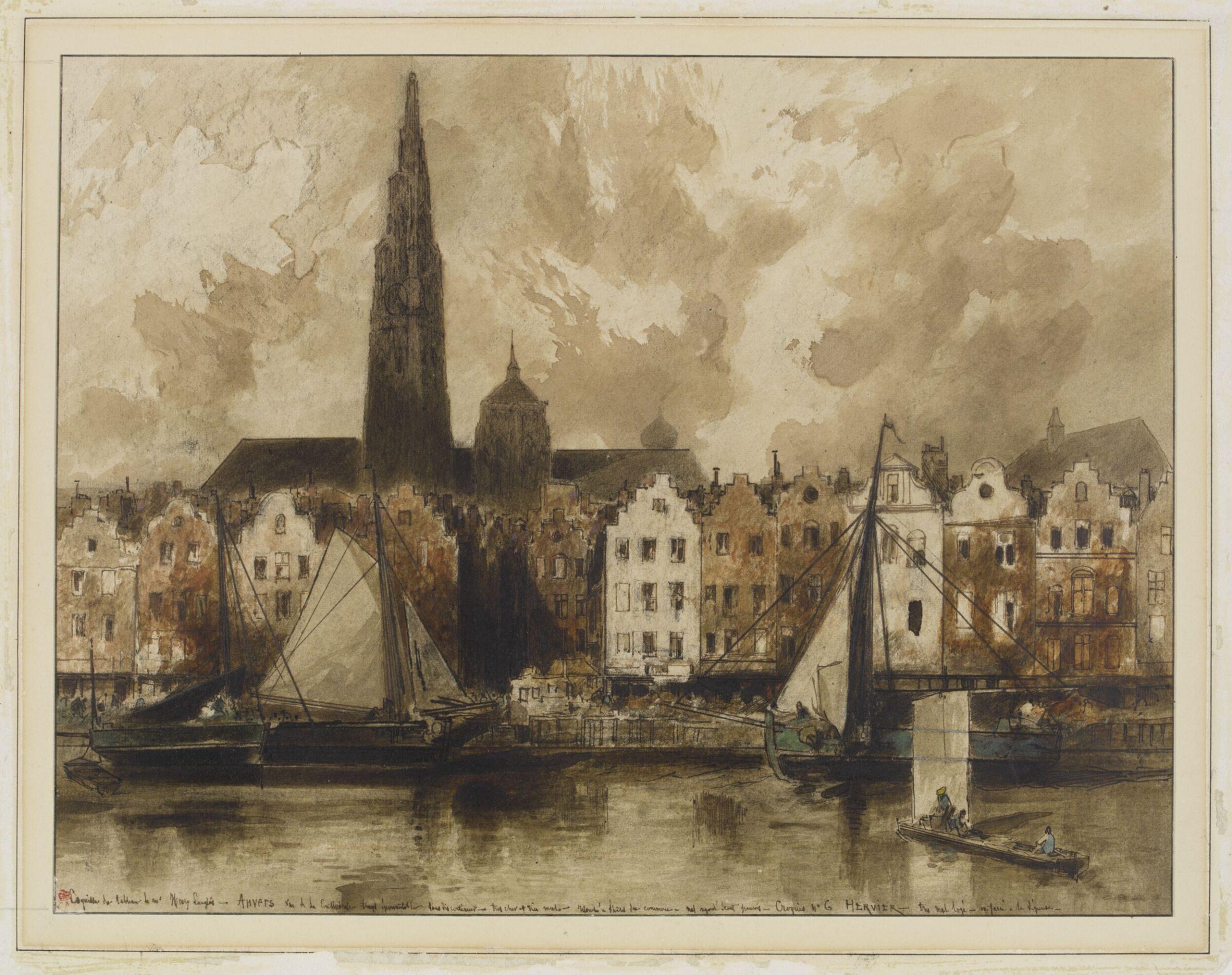 Watercolour, Adolphe Hervier