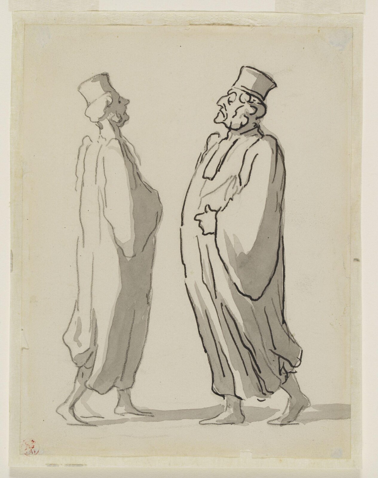 Deux avocats (La dignité de rang), Honoré Daumier