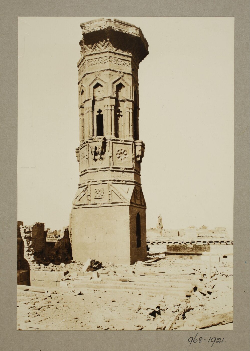 K.A.C. Creswell, The minaret of the mosque of Qadi Yahya Zayn al-Din in Bulaq, Cairo