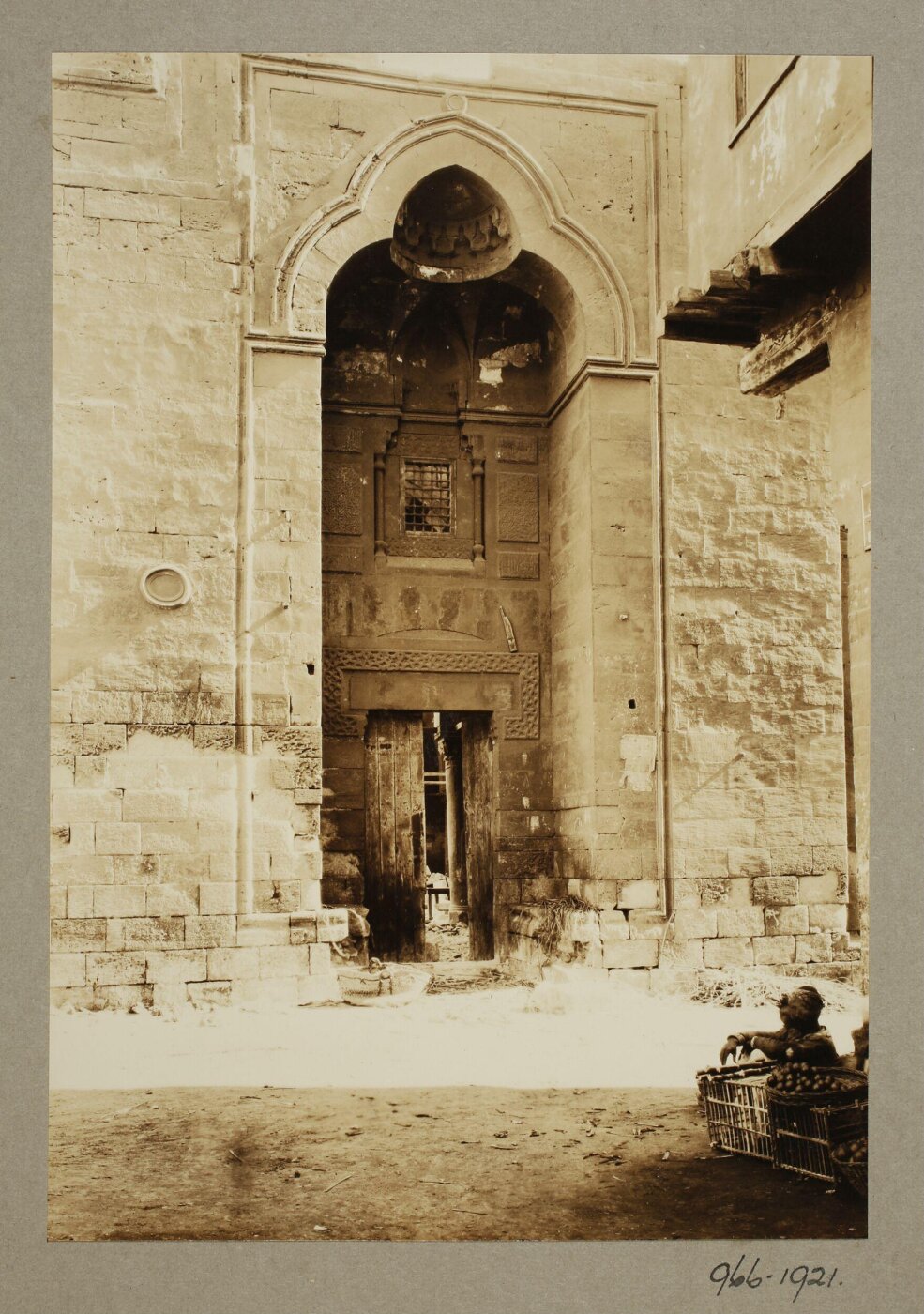 K.A.C. Creswell, The entrance portal of the mosque of Qadi Yahya Zayn al-Din in Bulaq, Cairo