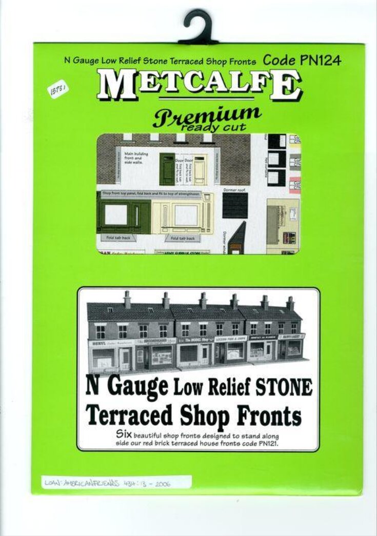 N Gauge Low Relief STONE Terraced Shop Fronts top image