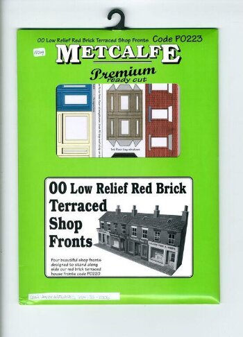 00 Low Relief Red Brick Terraced Shop Fronts