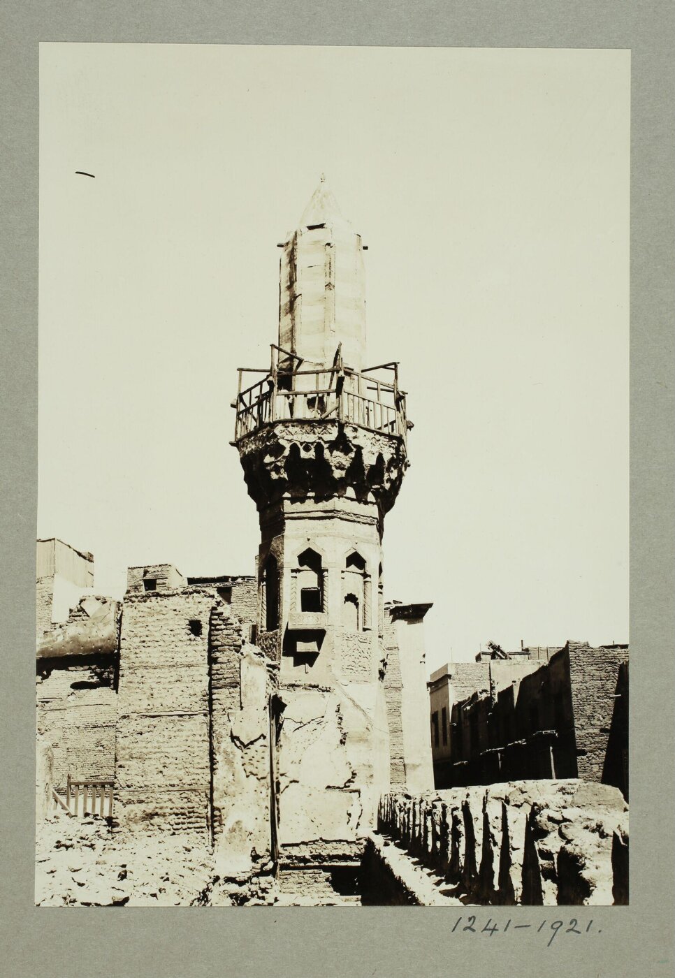 K.A.C. Creswell, Minaret of the mosque of al-‘Ayni, Cairo