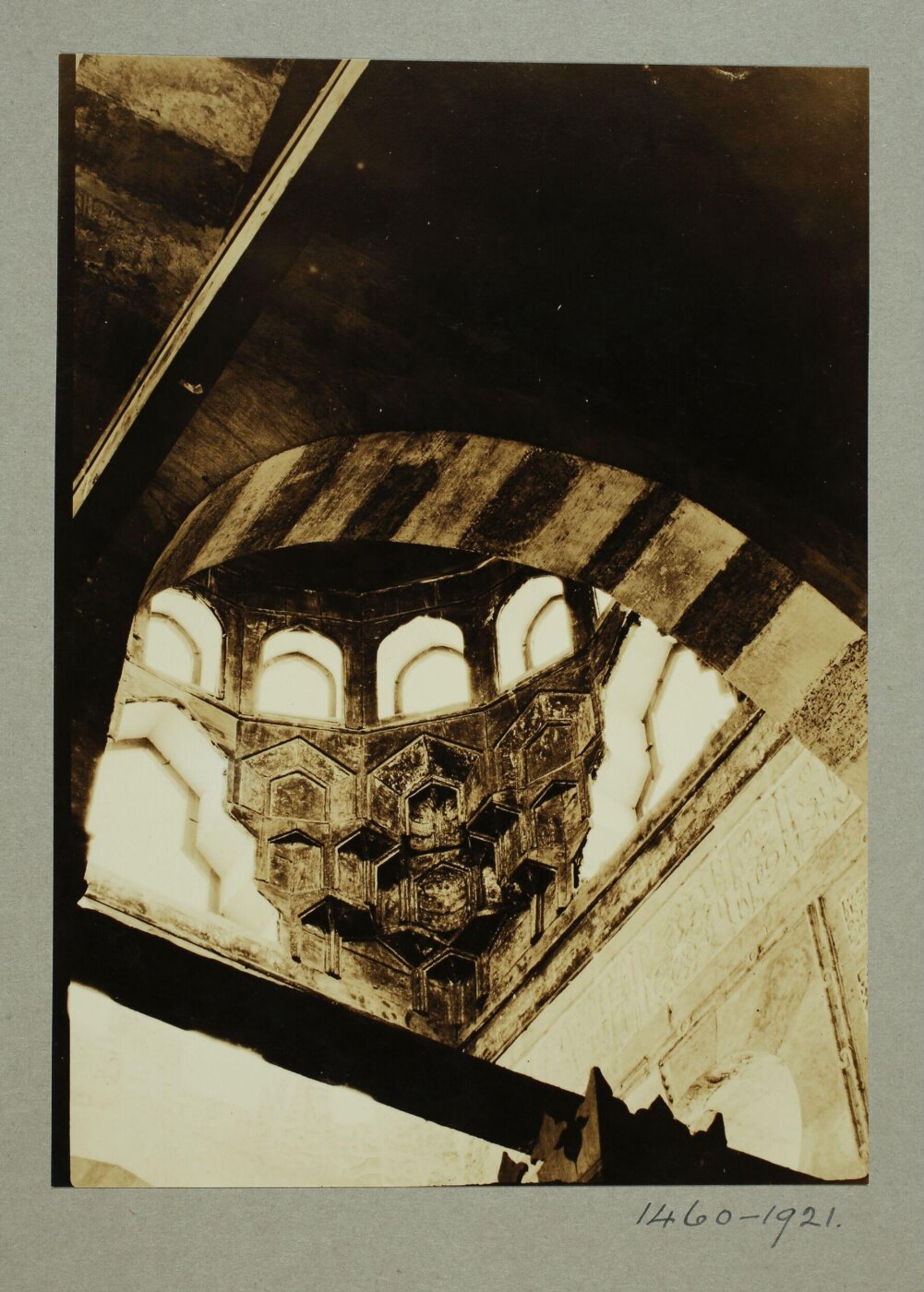 K.A.C. Creswell, Pendentive of dome over mihrab in the mosque of Qadi Yahya Zayn al-Din (Habbaniyya), Cairo