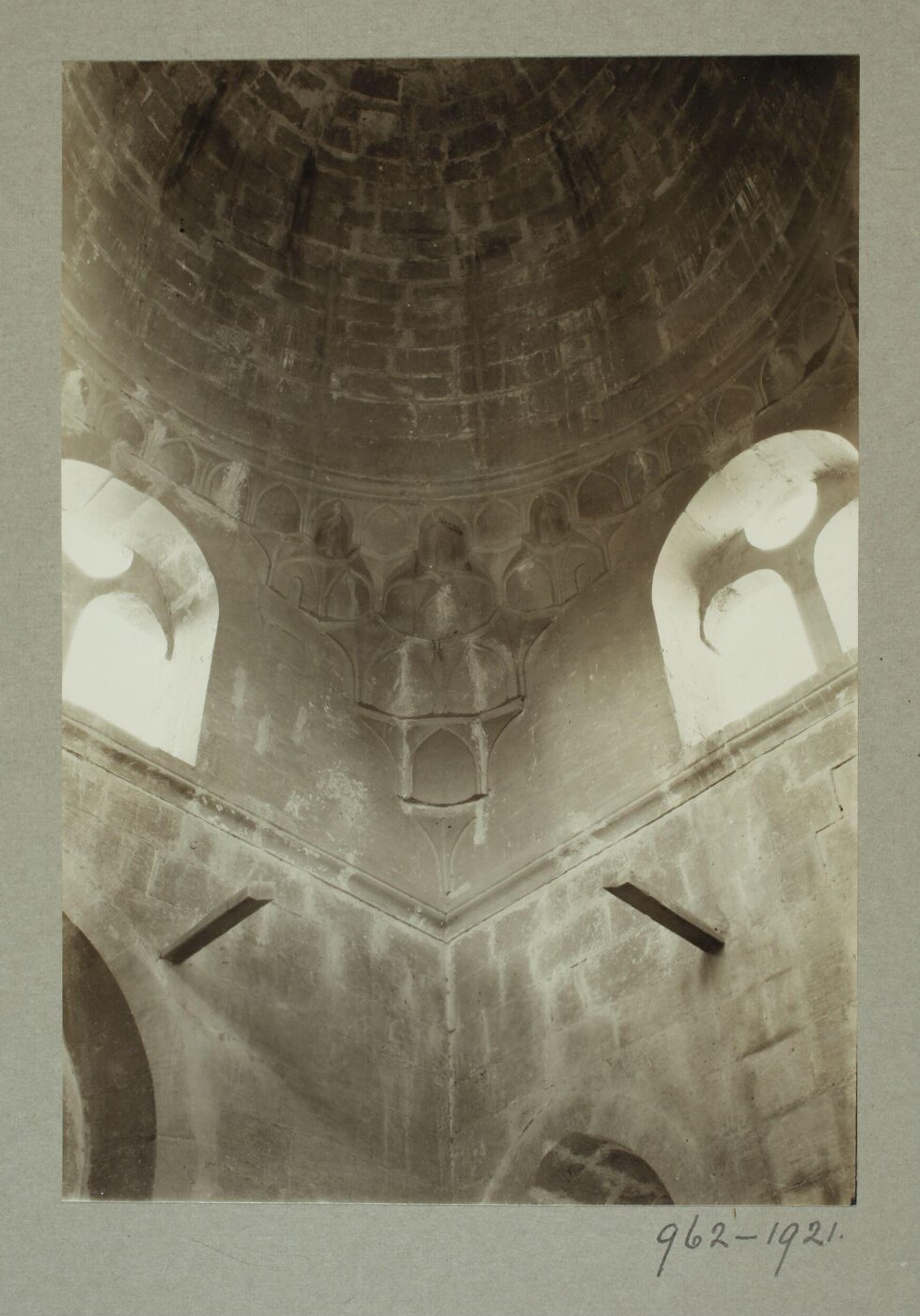 K.A.C. Creswell, Dome pendentive in the funerary mosque of Mamluk Amir Qaraquja al-Hasani, Cairo