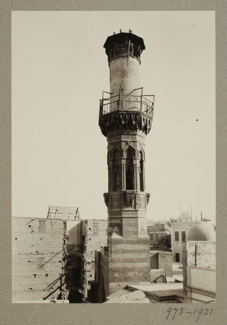 Minaret of the mosque of Qadi Yahya Zayn  al-Din (Habbaniyya), Cairo top image