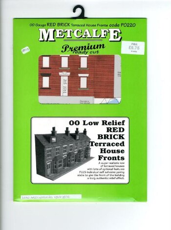 00 Low Relief RED BRICK Terraced House Fronts