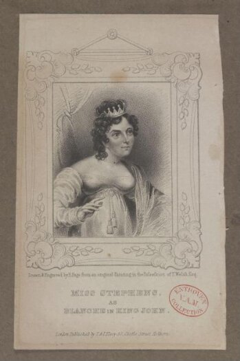 Miss Stephens as Blanche in King John