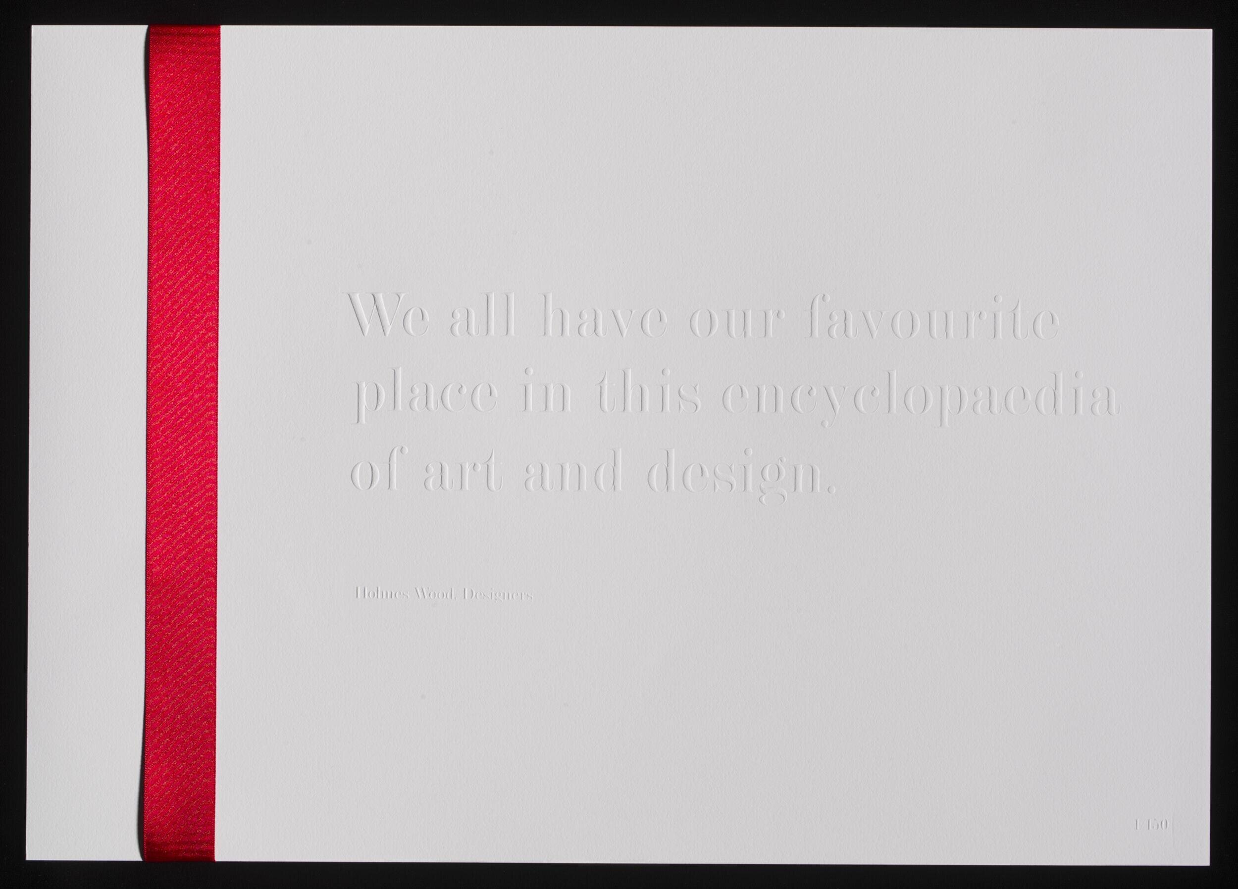 Contribution to V&A's 150th anniversary album