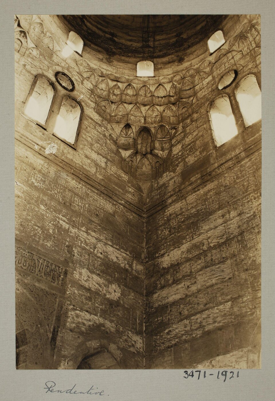 K.A.C. Creswell, Pendentive of dome in the mausoleum of Amir Sulayman, Cairo