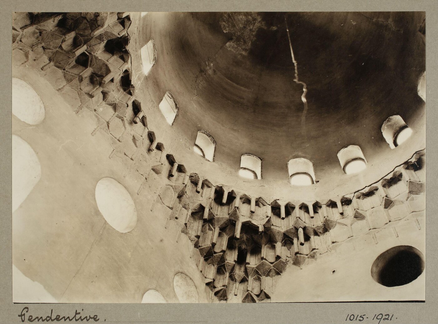K.A.C. Creswell, Dome pendentive in the funerary mosque of Mamluk Amir Sudun al-Qasrawi, Cairo
