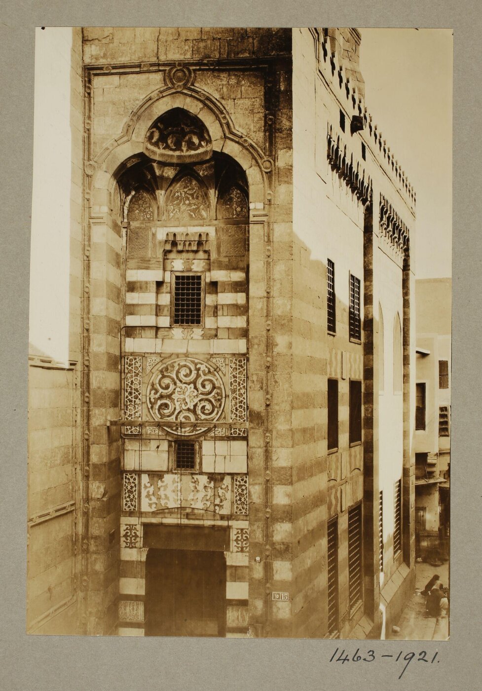 K.A.C. Creswell, Entrance portal of the funerary mosque of Mamluk Amir Qijmas al-Ishaqy (Abu Hurayba), Cairo