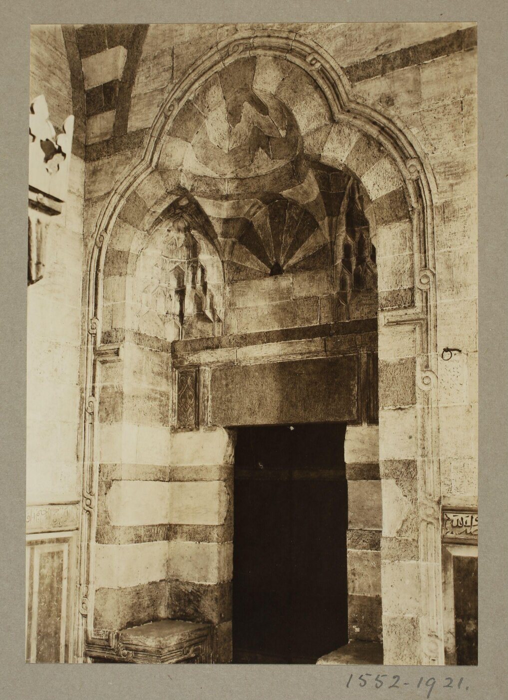 K.A.C. Creswell, Entrance to mausoleum from the madrasa of Mamluk Amir Khayrbak, Cairo