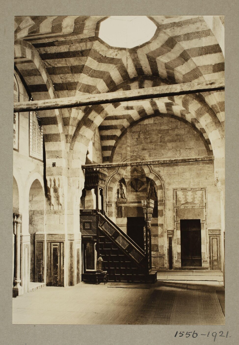 K.A.C. Creswell, Interior of the funerary madrasa of Mamluk Amir Khayrbak, Cairo