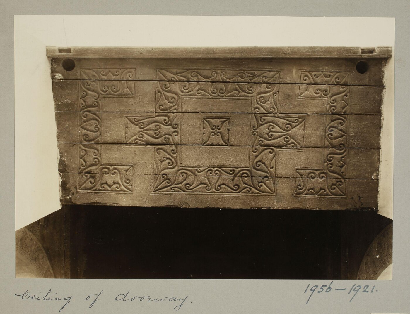 K.A.C. Creswell, Ceiling of doorway in the mosque of Ahmad ibn Tulun, Cairo