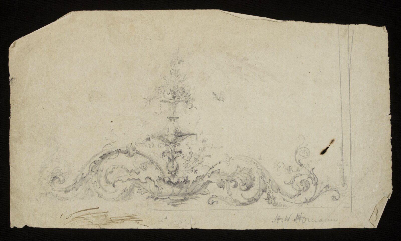 Design for Interior Decoration, Henry William Homann, circa 1900