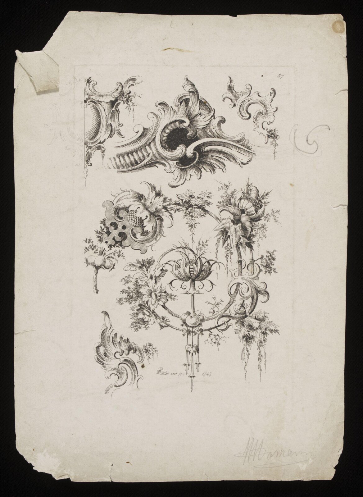 Design for Interior Decoration, H A Homann, circa 1900