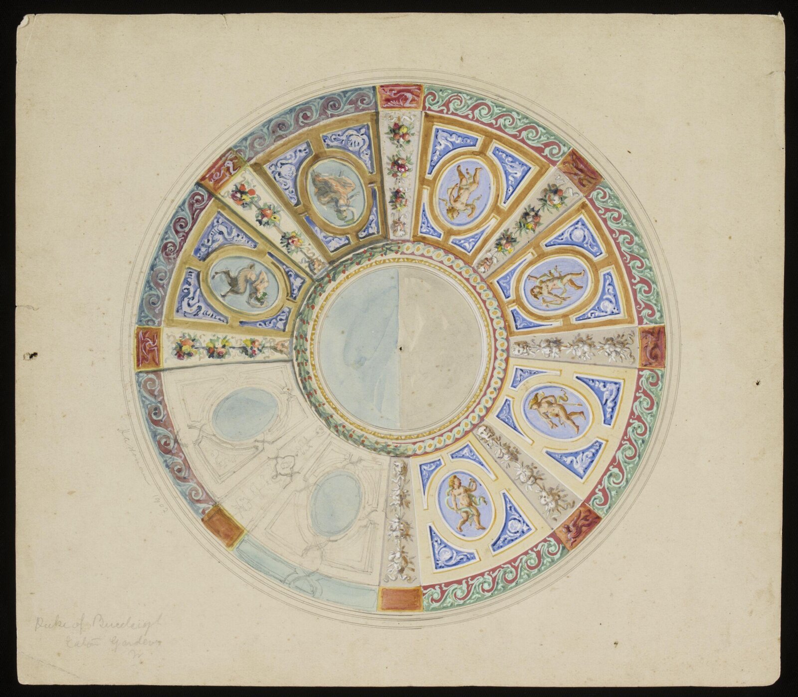 Design for Interior Decoration, H A Homann, circa 1900