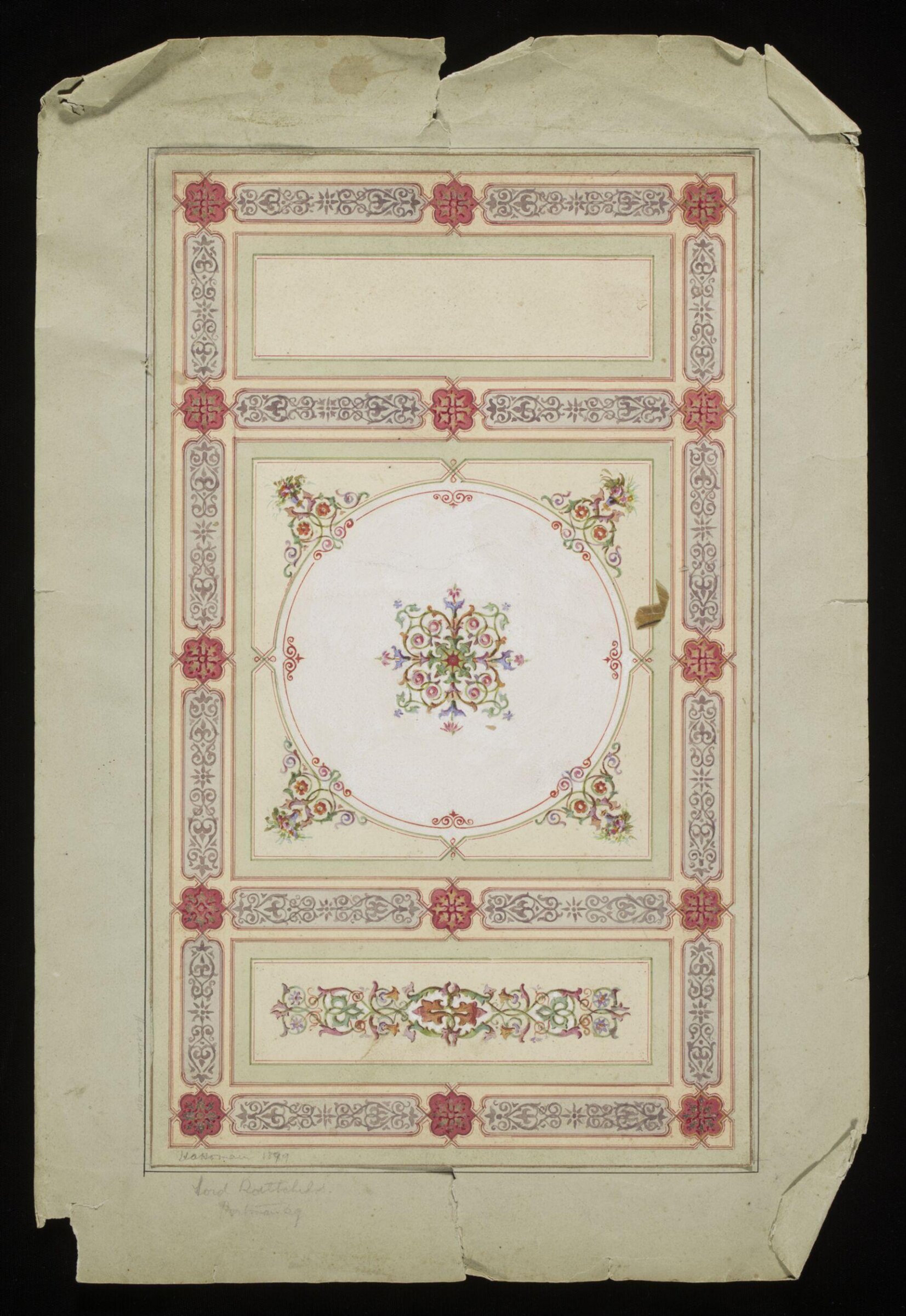 Design for Interior Decoration, H A Homann, circa 1900