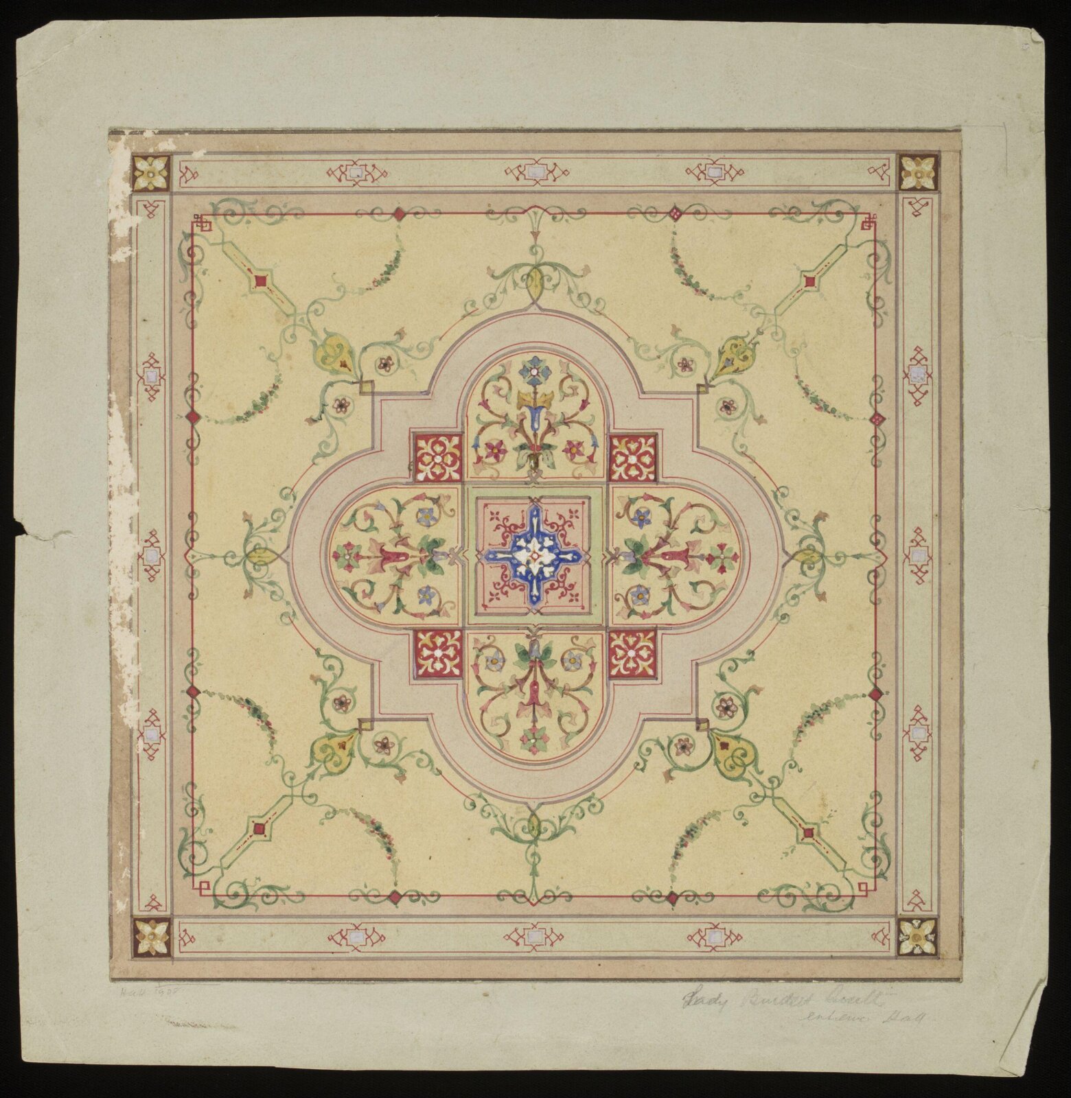 Design for Interior Decoration, H A Homann, circa 1900
