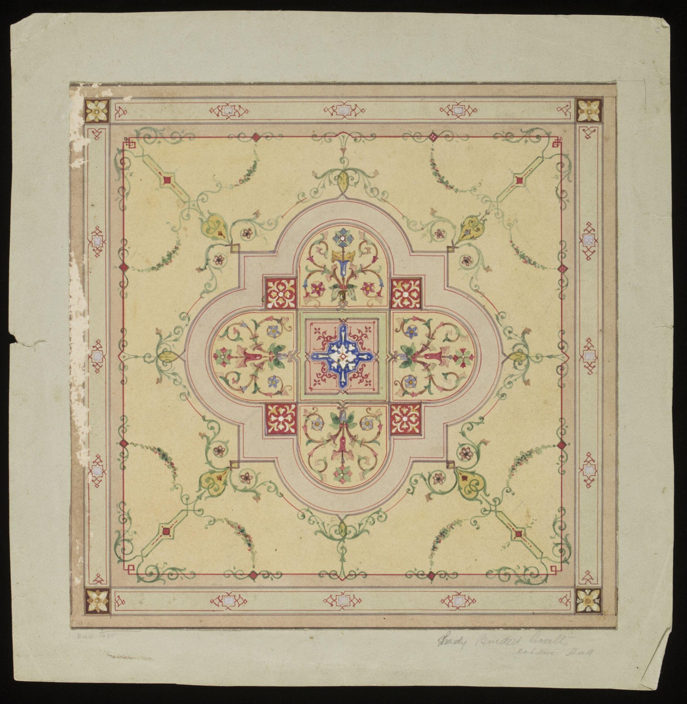 Design for Interior Decoration, H A Homann, circa 1900