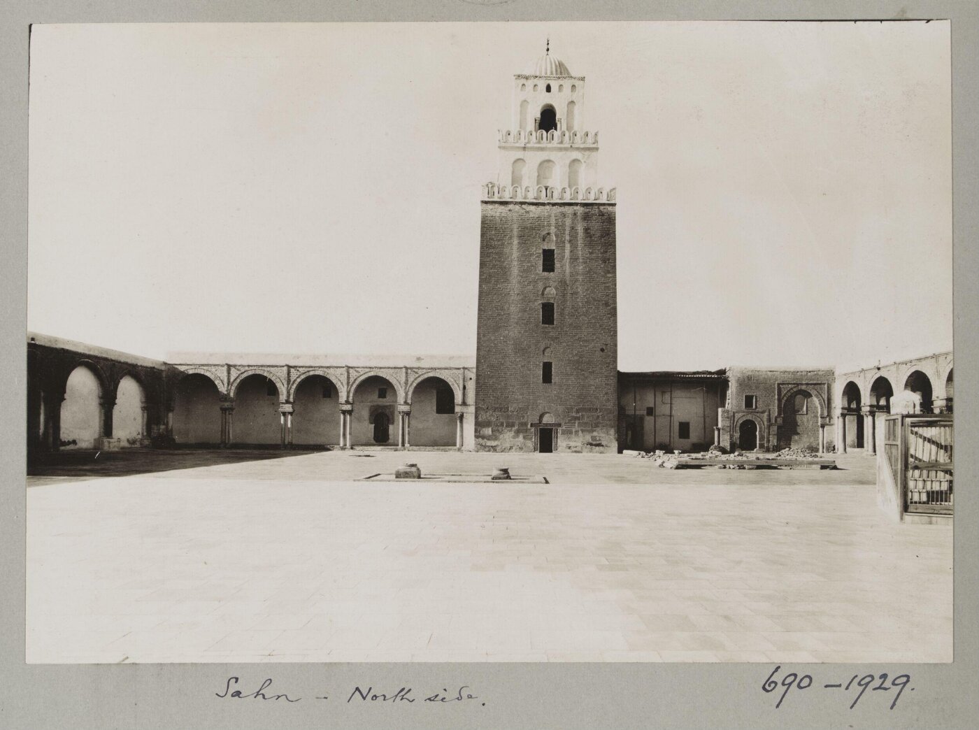 K.A.C. Creswell, The courtyard of the Great Mosque, Kairouan, Tunisia