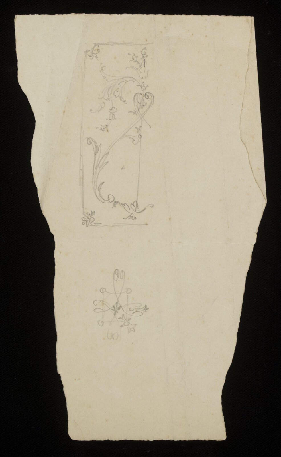 Design for interior decoration, H A Homann, circa 1900