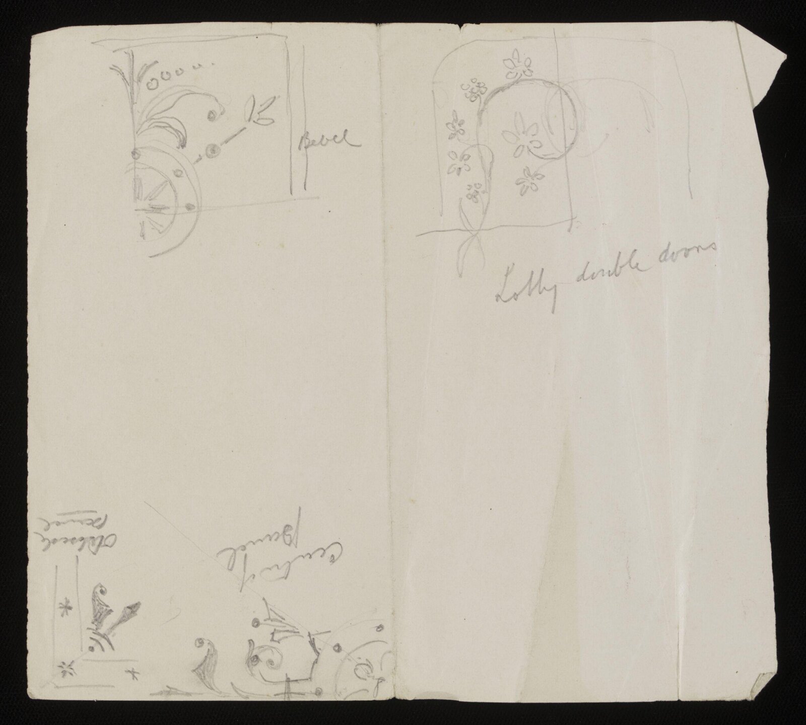 Design for interior decoration, H A Homann, circa 1900
