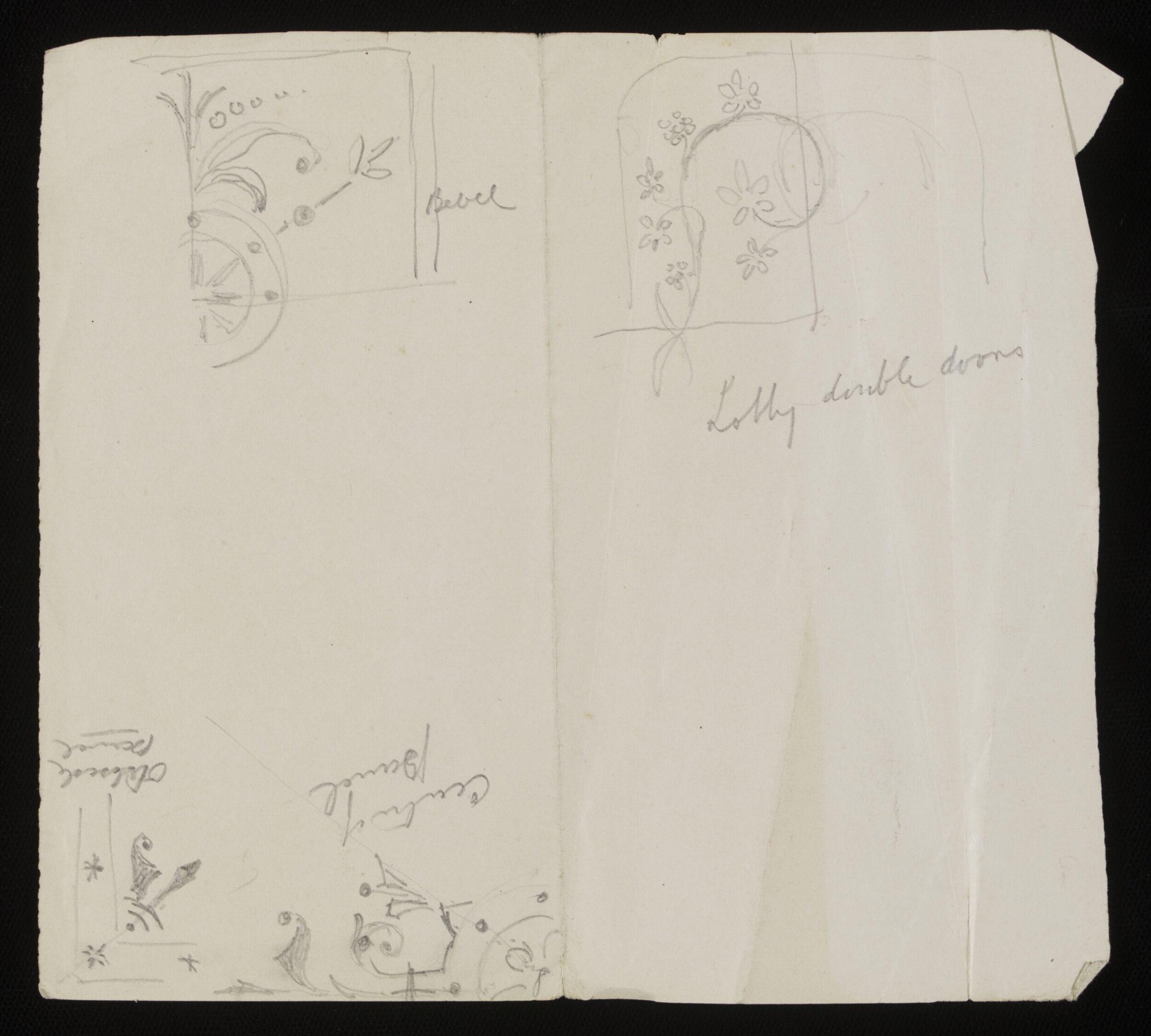 Design for interior decoration, H A Homann, circa 1900