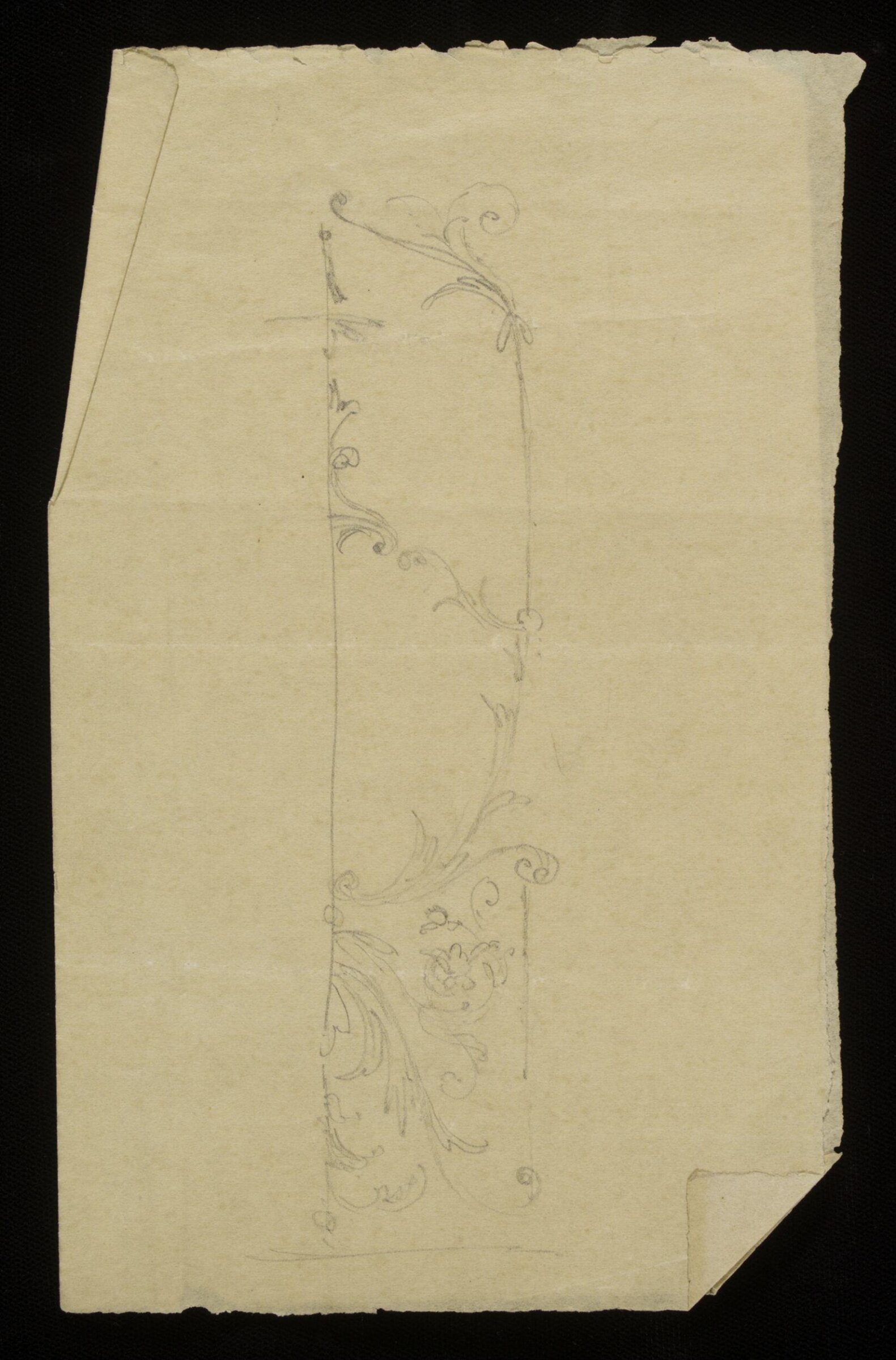 Design for interior decoration, H A Homann, circa 1900