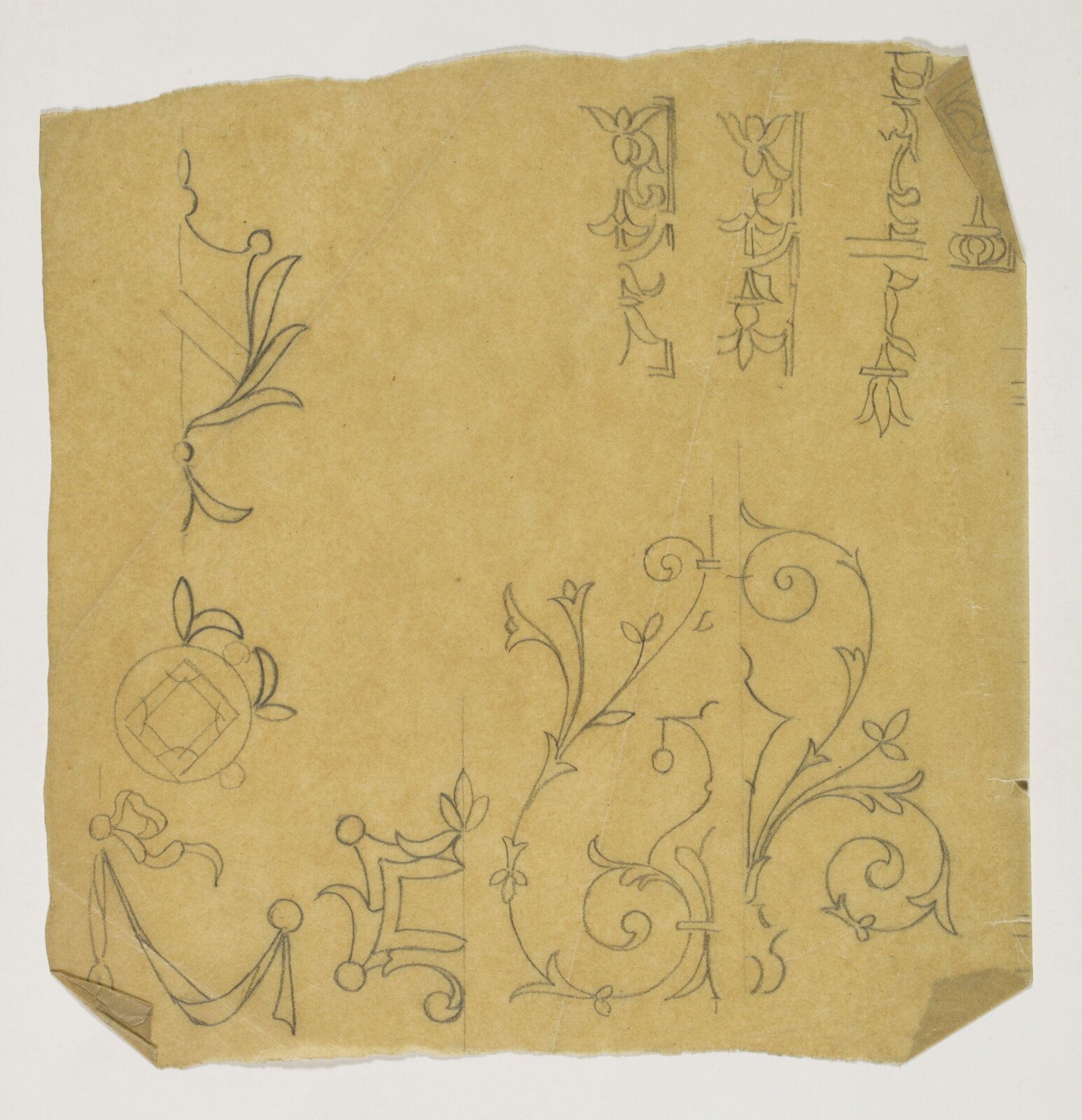 Design for interior decoration, H A Homann, circa 1900