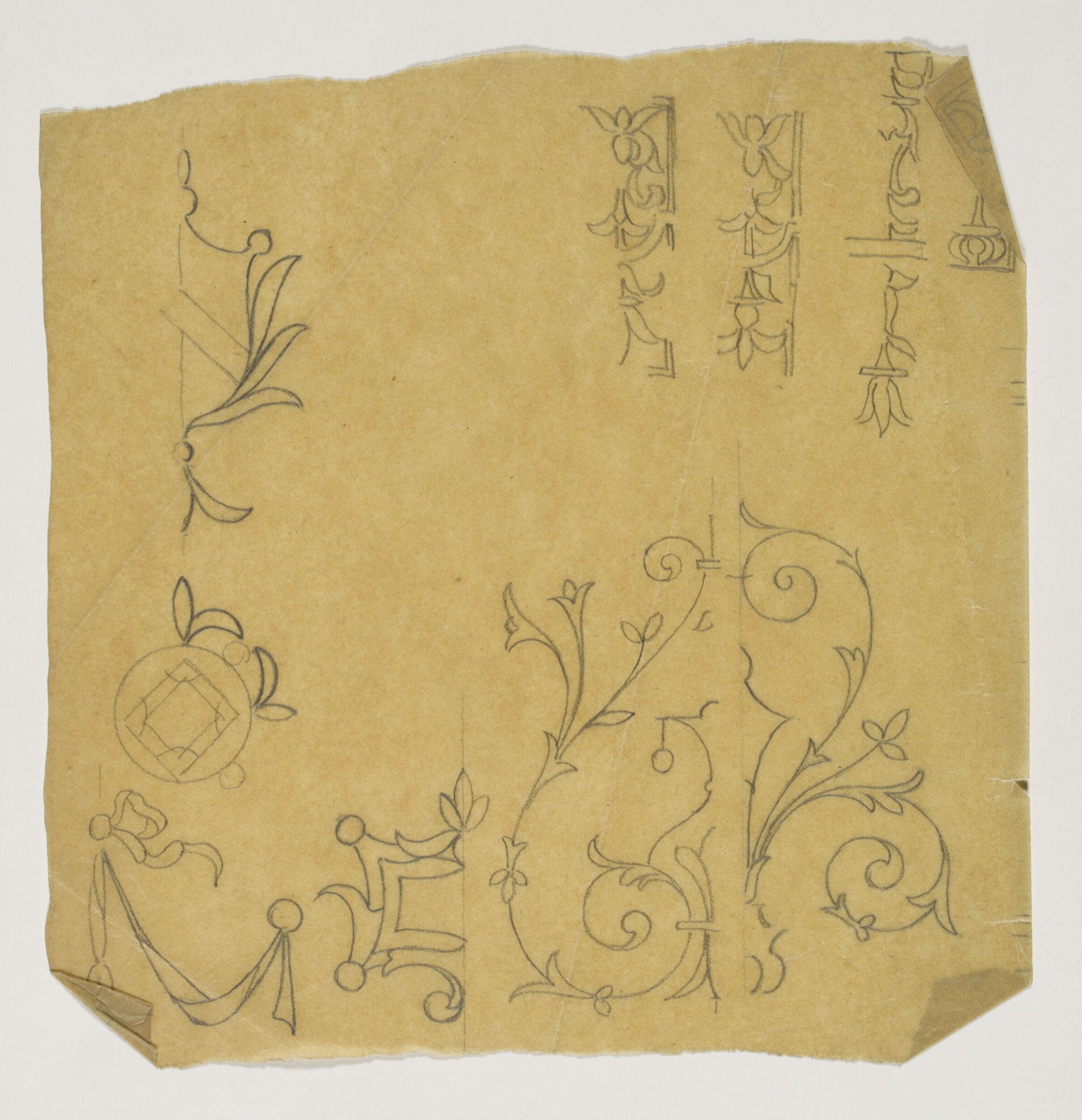 Design for interior decoration, H A Homann, circa 1900