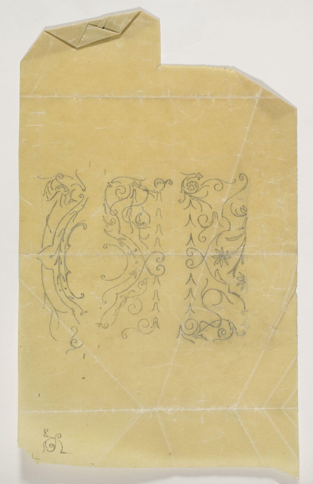 Design for interior decoration, H A Homann, circa 1900