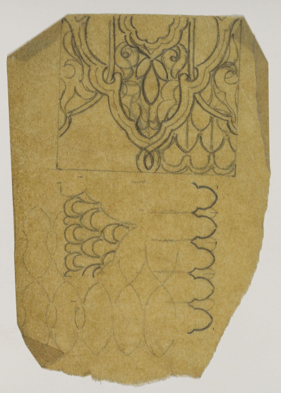 Design for interior decoration, H A Homann, circa 1900