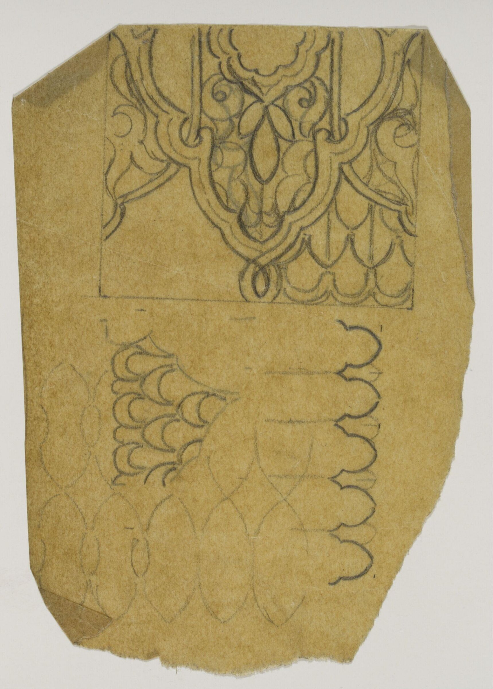 Design for interior decoration, H A Homann, circa 1900
