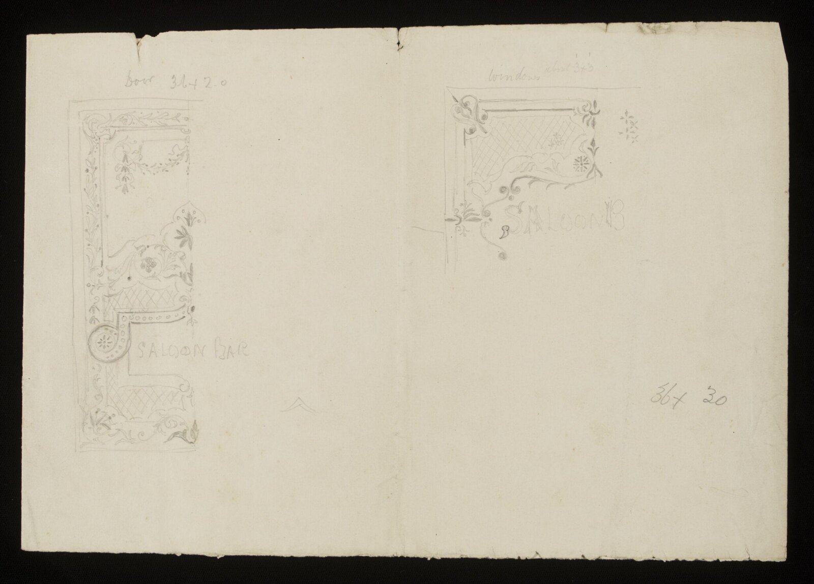 Design for interior decoration, H A Homann, circa 1900