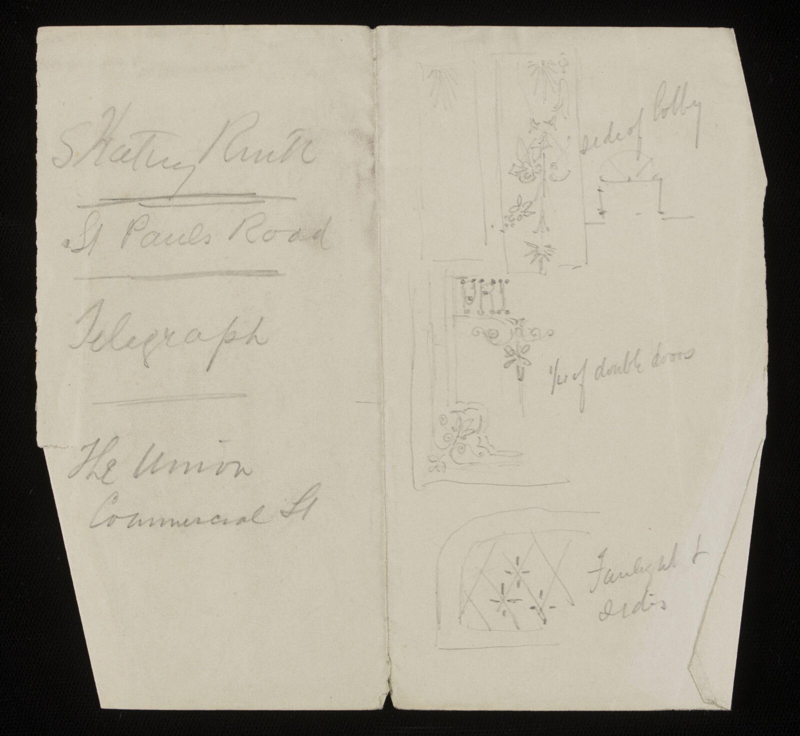 Design for interior decoration, H A Homann, circa 1900