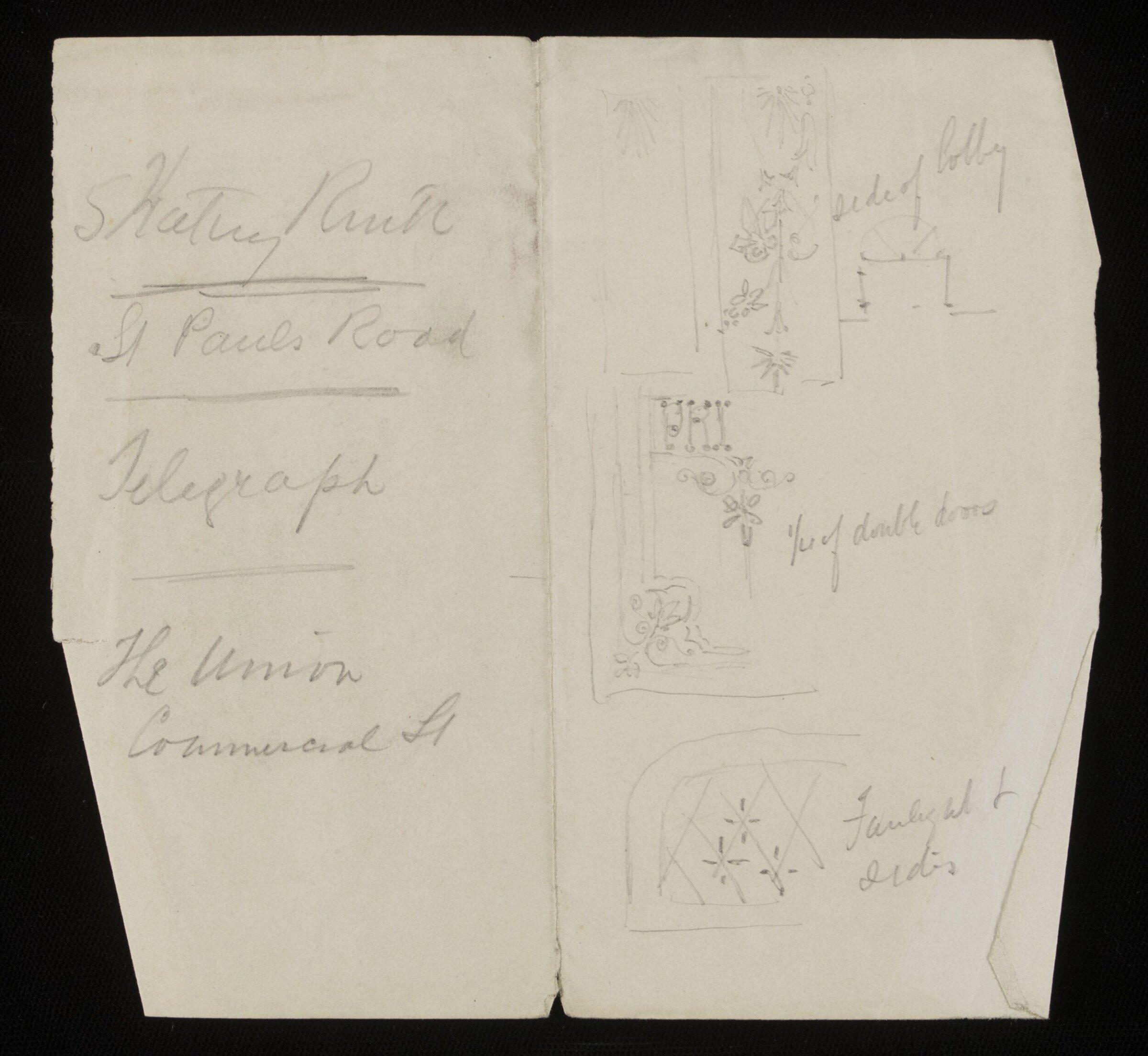 Design for interior decoration, H A Homann, circa 1900