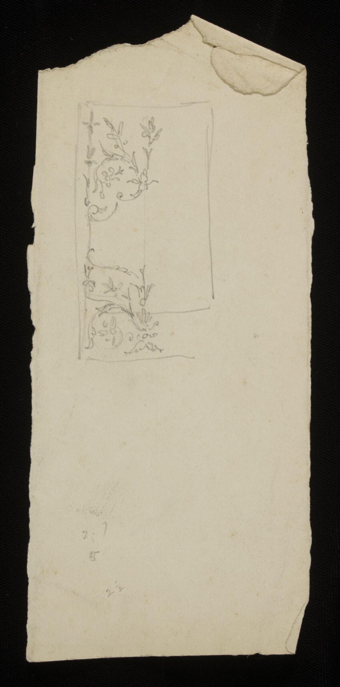 Design for interior decoration, H A Homann, circa 1900