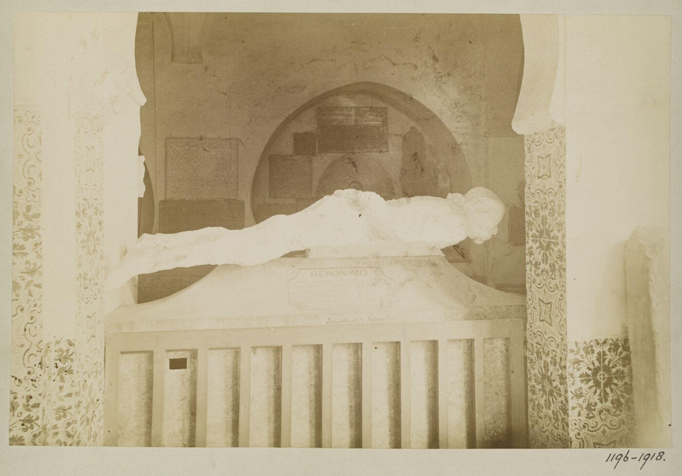 Unknown, Cast of figure of Geronimo, Algerian Martyr, Museum Algiers